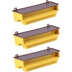Humble 3x Plastik Polen Tuzağı Arı Tutma Araçları Tepsi Giriş Polen Toplayıcı Arıcı Arıcılık Malzemeleri Araçları (Yurt Dışından) - Yellow - Sarı