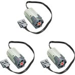 Humble 3x Teknik Motor Yapı Taşı Motor M-Motor 8883 Güç Fonksiyonları Için Elektrikli Montajlı Yapı Taşı Oyuncak Parçası (Yurt Dışından) - Grey - Gri