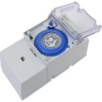 Humble 4x SUL181H Mekanik Zamanlayıcı 24 Saat Zaman Anahtarı Röle Elektrik Programlanabilir Zamanlayıcı 24 Saat Din Raylı Zamanlayıcı Anahtarı (Yurt Dışından) - White - Beyaz