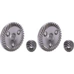 Humble 9523 Avuç Taşlama Makinesi Için 2x Koyu Gri Spiral Set Konik Dişli (Yurt Dışından) - Grey