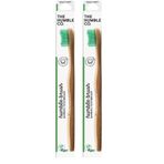 Humble Brush Soft Yetişkin Diş Fırçası Yeşil (2 paketi)