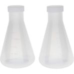 Humble Dereceli Plastik Konik Colored Ölçülebilir Pürüzsüz Kalın Duvarlı 2x250 ml Erlenmeyer Şişesi