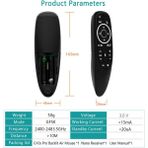 Humble G10S Pro Android Tv Kutusu Için Uzaktan Kumanda Sesli Uzaktan Kumanda 2.4g Kablosuz Fare Jiroskop Ir Uzaktan LED Arka Işık (Yurt Dışından) - Siyah