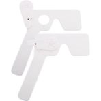 Humble Oftalmologlar, Optometristler ve Ortoptistler Için 2 Paket Oftalmik Göz Kapatıcı Göz Muayene Aracı (Beyaz) (Yurt Dışından) - White