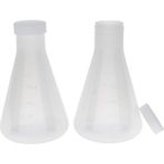 Humble Ölçülebilir Pürüzsüz Kalın Duvarlı Dereceli Plastik Konik 4x250 ml Erlenmeyer Şişesi
