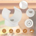 Humble Pex Klipler Boru Kelepçesi, Pvc Su Boruları ve Boru Hortumları Için 50 Adet 3/4 Inç Boru Kelepçesi, Plastik U Şekilli Boru Kelepçesi Araçları (Yurt Dışından) - White - Beyaz