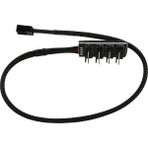 Humble Pwm Fan Hub, 4-Pin Bilgisayar Cpu/şasi Fan Güç Çoklayıcı Bağlantı Kablosu Adaptörü Bilgisayar Radyatör Fanı Için (Yurt Dışından)