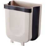 Humble Taşınabilir Asmak Çöp Tenekesi Katlanabilir Mini Çöp Kutusu Çöp Tenekesi Mutfak Çekmecesi Dolap Yatak Odası Banyo B Üzerinde Asılı (Yurt Dışından) - Kahverengi