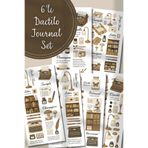 Hume Craft 6'lı Daktilo Temalı Sticker Seti Bullet Journal Ajanda için uygun set