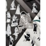 Hume Craft Siyah Beyaz Kız Sticker Seti Bullet Journal Sticker Defter Ajanda Çıkartma Scrapbook