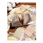 Hume Craft Vintage Gazete-Mektup Temalı Defter Sticker Kitapçığı Bullet Journal Sticker Defter Ajanda Çıkartma