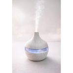 Humidifier Işıklı Ledli Hava Nemlendirici 300ML - Beyaz - Ahşap
