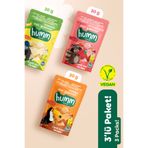 Humm Organic Organik Glutensiz Vegan Muzlu Çilekli ve Mangolu Mini Küpler Atıştırmalık Paketi - 3 adet (3 çeşit)