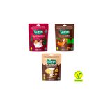 Humm Organic Organik Vegan Zencefilli Keçiboynuzlu Tahinli Kurabiyeler Atıştırmalık Paketi - 3 Adet (3 Çeşit)