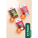 Humm Organic Organik Vegan Zencefilli Keçiboynuzlu ve Çilekli Tatlı Kurabiye Atıştırmalık Paketi - 6 adet 3 çeşit