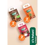 Humm Organic Organik Vegan Zencefilli Keçiboynuzlu ve Portakallı Kurabiye Atıştırmalık Paketi - 6 adet 3 çeşit