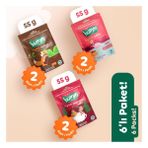 Humm Organic Vegan Zencefilli Keçiboynuzlu ve Çilekli Tatlı Kurabiyeler Atıştırmalık Paketi - 6 Adet (3 Çeşit)