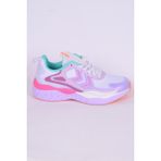 Hummel 900485-9704 Bubblegum Ortopedik Taban Fileli Suni Deri Detaylı Faylon Taban Bağcıklı Yüksek Taban Hafif Esnek Beyaz-Morgünlük Unisex Spor Ayakkabı