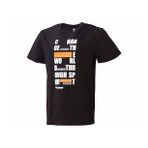 Hummel 911562-2001 Balder Bisiklet Yaka Baskılı Siyah Erkek T-Shirt