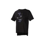Hummel 911628-2001 Bisiklet Yaka Baskılı Siyah Kadın T-Shirt