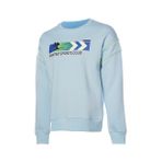 Hummel 922040-9851 HMLMONTANA SWEATSHIRT Mavi Erkek Bisiklet Yaka Oversize Desenli Sweatshirt