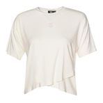 Hummel Borneo Kadın Beyaz Yuvarlak Yaka Tişört, XL