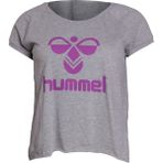 Hummel Callia Kadın Tişört Gri Renk Baskılı Nefes Alabilir Kumaş ile Yazlık Moda - XS - Çok Renkli