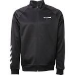 Hummel Erkek Siyah Sweatshirt Pamuk Karışımlı Kumaş Logo ve Şevron Baskılı İlkbahar Modeli