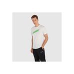 hummel Graphic Triple Logo Cotton Erkek Beyaz Yuvarlak Yaka Tişört