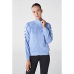 Hummel Hmlgenesa Zip Kadın Eşofman Üstü Mavi 921773-2516 Dik Yaka Tasarımı ile Spor Şıklığı - XL