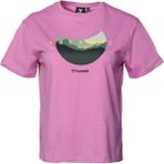 Hummel Hmlhelenium SS Kadın Mor T-Shirt 911727-9857 - XL - -Olivine