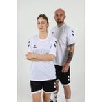 Hummel Hmloregon Erkek Spor T-Shirt Nefes Alabilir Kumaş ile Şık Tasarım - Beyaz - 3XL
