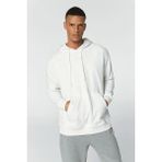 Hummel Johns Oversize Erkek Beyaz Kapüşonlu Sweatshirt - XL
