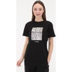Hummel Kadın Baskılı Siyah T-Shirt - XS
