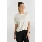 HUMMEL KADIN KISA KOL T-SHIRT HMLBORNEO T-SHIRT S/S 912076 OFF WHITE L