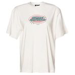 HUMMEL KADIN KISA KOL T-SHIRT HMLPATEZ OVERSIZE T-SHIRT S/S 912150 OFF WHITE XS
