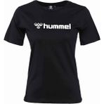 Hummel Kadın Tişört Spor ve Günlük Kombin İçin Rahat Kesim 2024 Sezonsuz - Siyah - XS