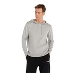 Hummel Lenz Knit Erkek Gri Kapüşonlu Sweatshirt, XL