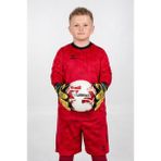 Hummel Line Çocuk Kaleci Forma Takımları Üçlü Takım Forma+Şort+Çorap - Kırmızı - 13 - 14 Yaş