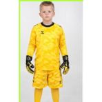 Hummel Line Çocuk Kaleci Forma Takımları Üçlü Takım Forma+Şort+Çorap - Sarı - 11 - 12 Yaş