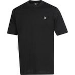 Hummel Logo Nakışlı % 100 Pamuk Regular Fit Bisiklet Yaka T Shirt Erkek T Shirt 912263 - Siyah
