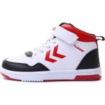 Hummel Melody Unisex Çocuk Spor Ayakkabı Beyaz 900199-2442 29 - Beyaz-Siyah-Kırmzı - Beyaz-Siyah-Kırmızı