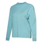 Hummel Melton Kadın Mavi Bisiklet Yaka Sweatshirt, M