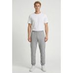 Hummel Pamuklu Regular Fit Logolu Normal Bel Eşofman Altı Erkek Eşofman Altı 932357 - Gri Melanj