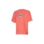 hummel Patez Oversize Kadın Pembe Yuvarlak Yaka Tişört