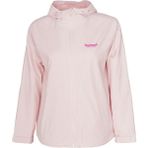 Hummel Ruso Kadın Pembe Kapüşonlu Ceket Düz Desenli Uzun Kol Midi Model