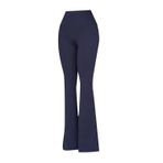 Hummel Slim Fit Logo Baskılı Yüksek Bel İspanyol Paça Bayan Eşofman Altı 932455-7459 LACİVERT