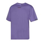 Hummel Tef Oversize Erkek Mor Yuvarlak Yaka Tişört
