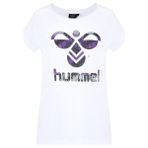 Hummel Triana Kadın Beyaz Baskılı Bisiklet Yaka Tişört