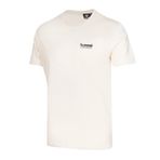 Hummel Trinar Yuvarlak Yaka Tişört, L, 07-912357-2, Ekru, Erkek